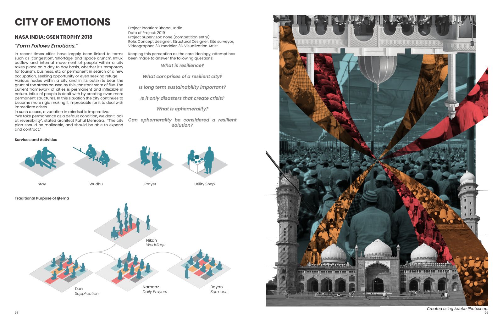 City of Emotions: Ijtema culture, activity and temporary urban demand.